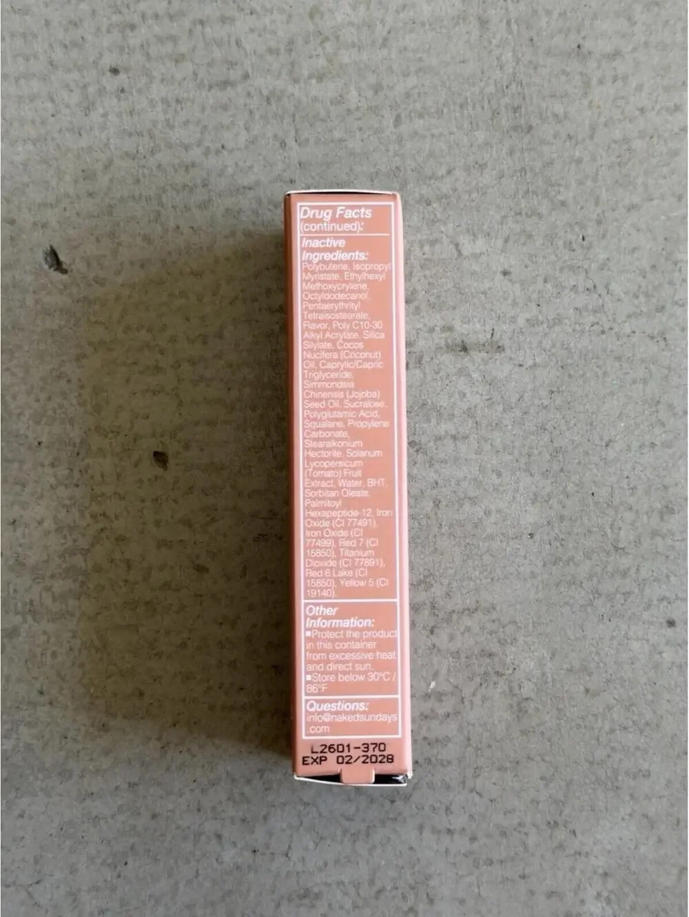 Naked Sundays PoutScreen SPF50 Lip Treatment / Midnight Kiss